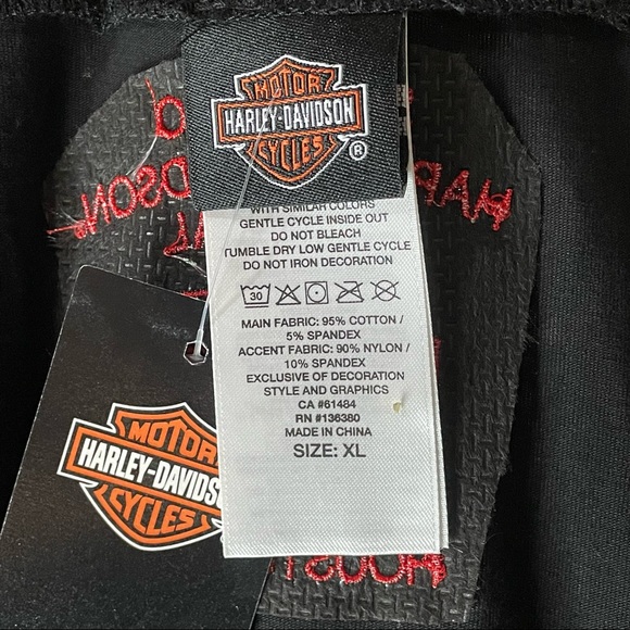 Black Lace Harley-Davidson Long Sleeve Ladies Shirt - Picture 8 of 8